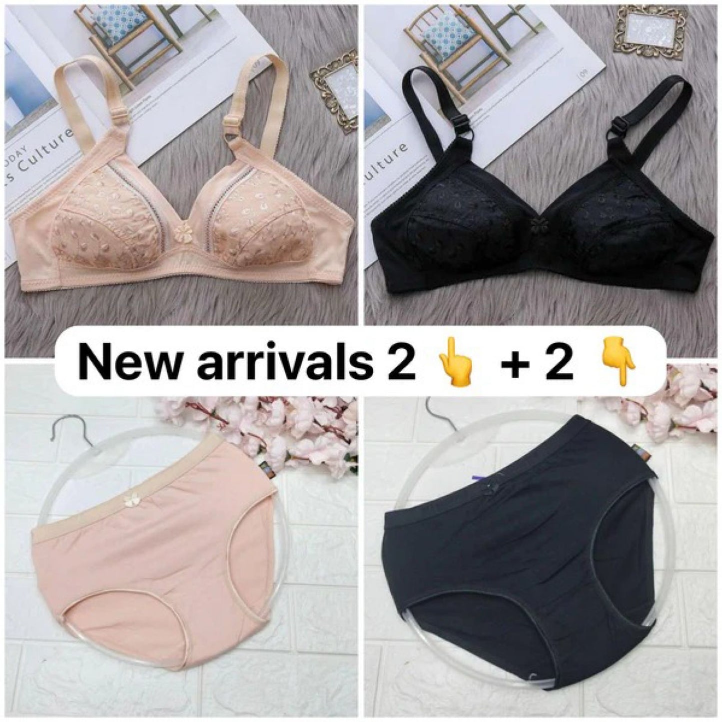 A TURKISH CORINA SPANDEX T-BRA 2+2 PANTY DEAL