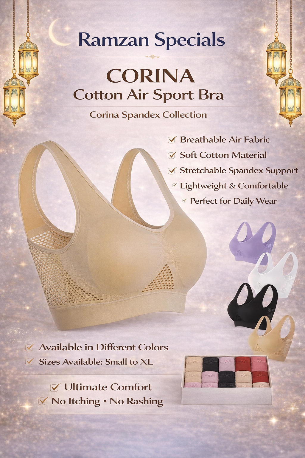 Cotton air Sports Bra
