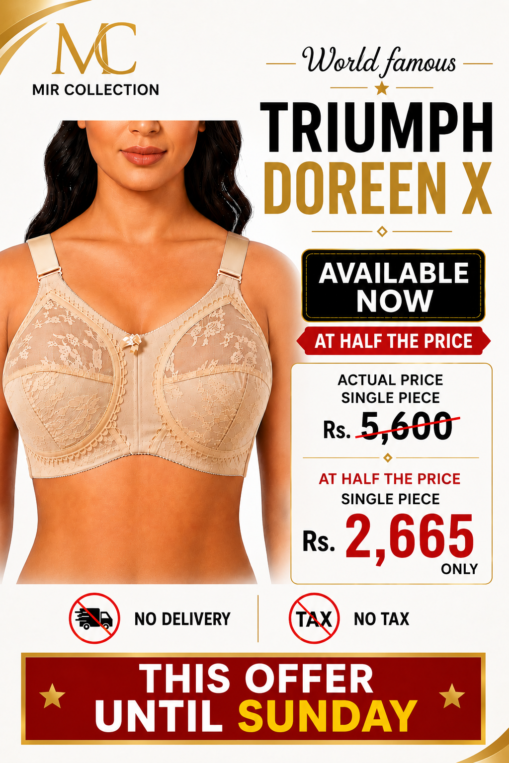 A Triumph Doreen X World Leading 1pc at half price